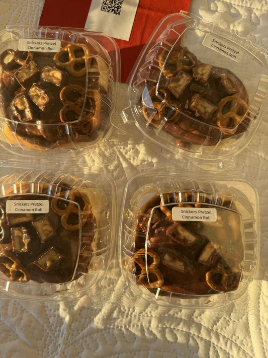 Snickers Pretzel Cinnamon Roll image 0